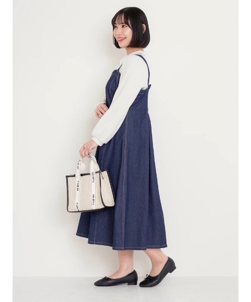 ジャンパースカート She's Closet ジャンパースカート 「低身長向けサイズあり」ハイ