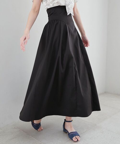 MAJESTIC LEGON(マジェスティックレゴン)の「ハイウエストバックレースアップスカート(スカート・レディース・ブラック/ホワイト系その他/ブラック系その他・SMALL/MEDIUM)」の20枚目の写真