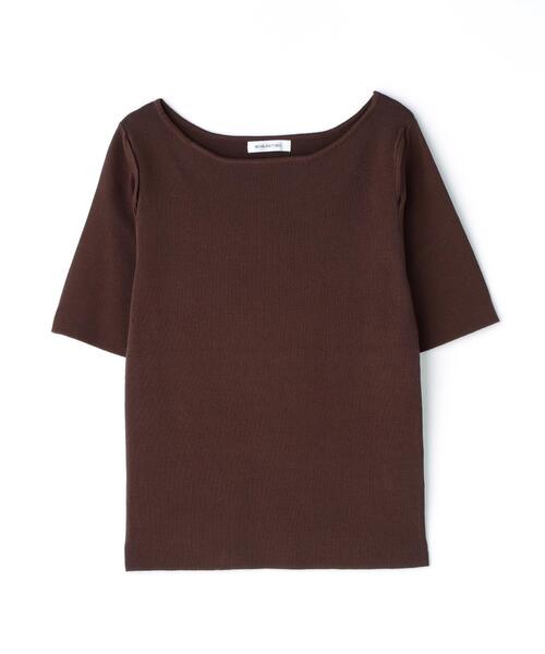 NATURAL BEAUTY BASIC(ナチュラルビューティーベーシック)の「◇ショルダースリットニット(ニット/セーター・レディース・ブラウン/ブラック/オフホワイト・FREE)」の3枚目の写真