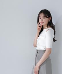◇ショルダースリットニット
