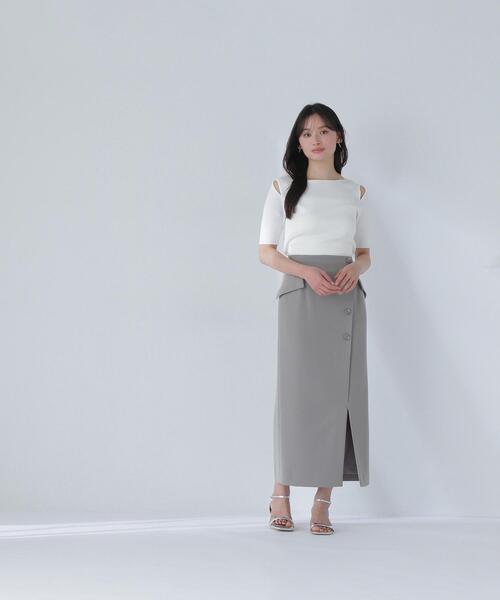 NATURAL BEAUTY BASIC(ナチュラルビューティーベーシック)の「◇ショルダースリットニット(ニット/セーター・レディース・ブラウン/ブラック/オフホワイト・FREE)」の15枚目の写真