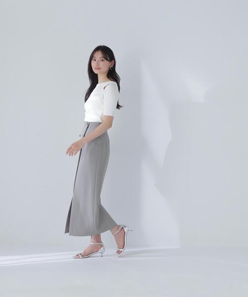 NATURAL BEAUTY BASIC(ナチュラルビューティーベーシック)の「◇ショルダースリットニット(ニット/セーター・レディース・ブラウン/ブラック/オフホワイト・FREE)」の19枚目の写真