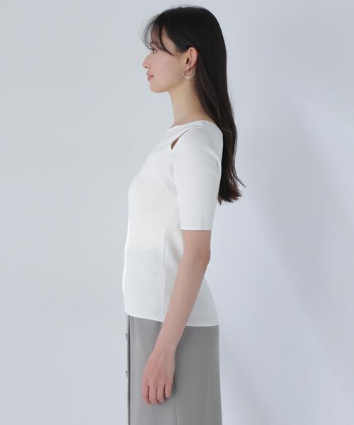 NATURAL BEAUTY BASIC(ナチュラルビューティーベーシック)の「◇ショルダースリットニット(ニット/セーター・レディース・ブラウン/ブラック/オフホワイト・FREE)」の20枚目の写真