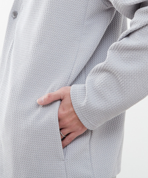 MEN'S MELROSE（メンズメルローズ）の「トロミブリスターワンボタンカーディガン（カーディガン/ボレロ・メンズ・ネイビー/ライトグレー/ブラウン・2/4/3）」の10枚目の写真