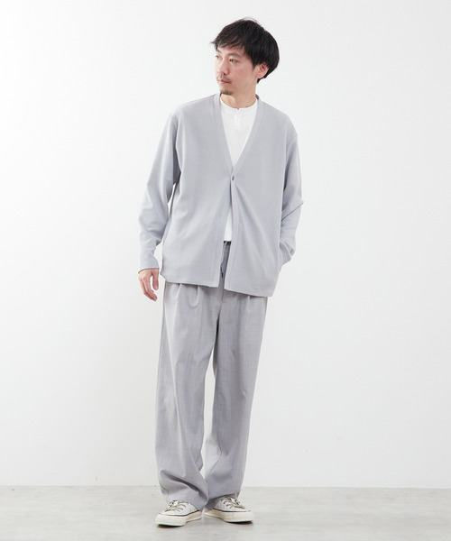 MEN'S MELROSE（メンズメルローズ）の「トロミブリスターワンボタンカーディガン（カーディガン/ボレロ・メンズ・ネイビー/ライトグレー/ブラウン・2/4/3）」の19枚目の写真
