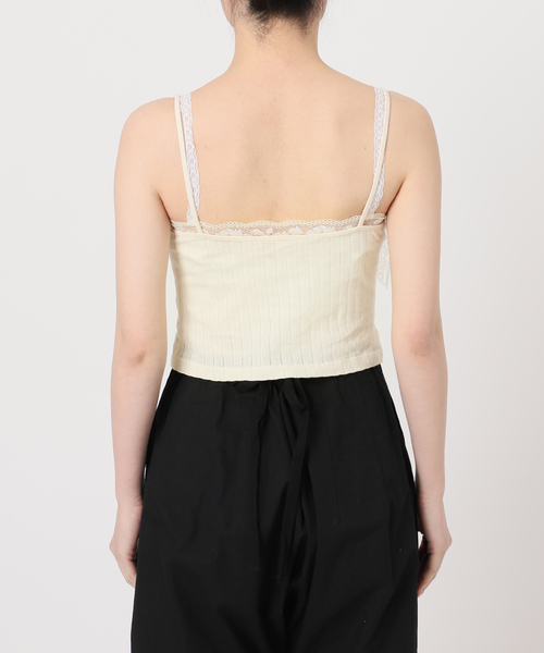 セール】【YUHAN WANG/ユハン ワン】lace lined camisole