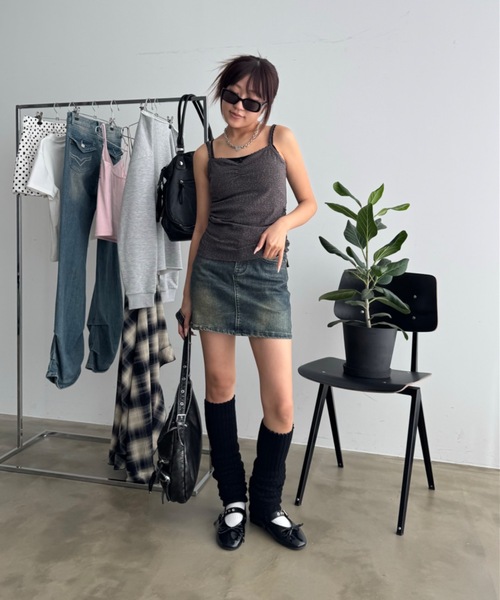 SHAGGIE（シャギー）の「レース付きレオパードキャミソールトップス（キャミソール・レディース・ブラウン/ブラック・FREE）」の13枚目の写真