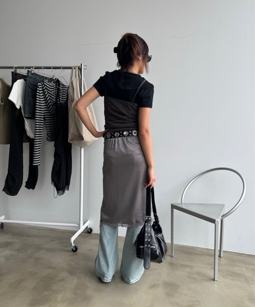 SHAGGIE（シャギー）の「レース付きレオパードキャミソールトップス（キャミソール・レディース・ブラウン/ブラック・FREE）」の18枚目の写真