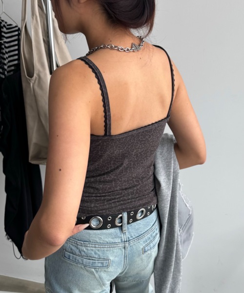 SHAGGIE（シャギー）の「レース付きレオパードキャミソールトップス（キャミソール・レディース・ブラウン/ブラック・FREE）」の20枚目の写真