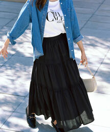 EDIT COLOGNE | 《EDIT COLOGNE》ローンレーススカート(スカート)