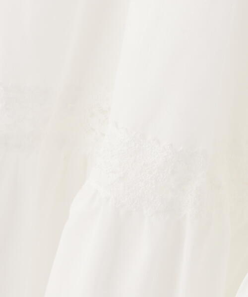 EDIT COLOGNE(エディットコロン)の「《EDIT COLOGNE》ローンレーススカート(スカート・レディース・ホワイト/ブラック・MEDIUM/SMALL)」の3枚目の写真