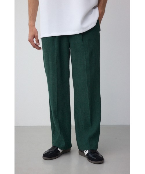 AZUL by moussy(アズールバイマウジー)の「楊柳イージースラックス(スラックス・メンズ・ブラック/カーキ/グレー・MEDIUM/LARGE)」の1枚目の写真