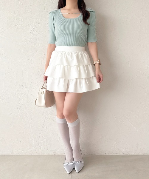 セール】3段ティアードミニスカート（スカート）｜apres jour（アプレ