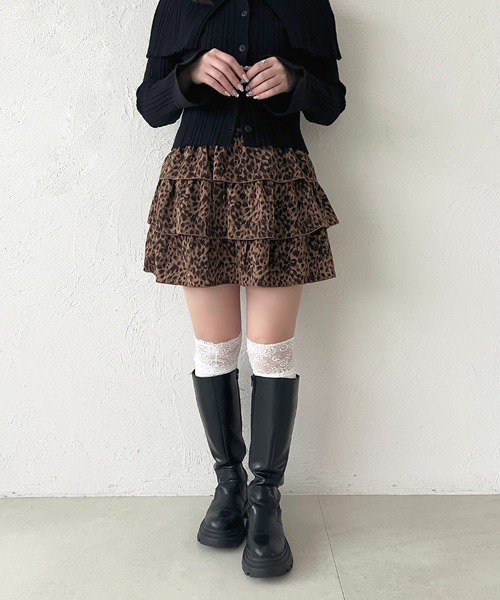 apres jour(アプレジュール)の「3段ティアードミニスカート(スカート・レディース・オフホワイト/その他/ブラック/ブラウン系その他・フリー/X-LARGE)」の16枚目の写真