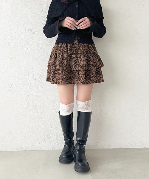 apres jour(アプレジュール)の「3段ティアードミニスカート(スカート・レディース・オフホワイト/その他/ブラック/ブラウン系その他・フリー/X-LARGE)」の18枚目の写真