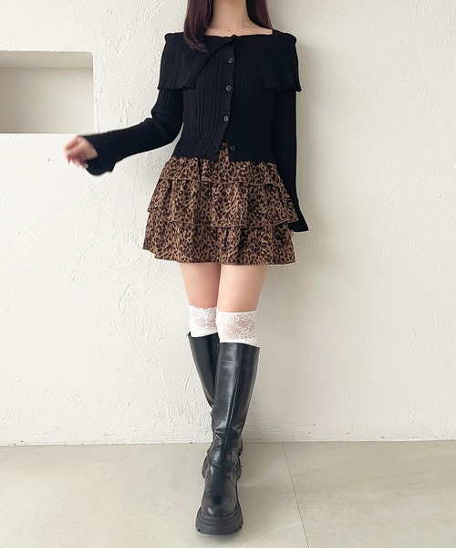 apres jour(アプレジュール)の「3段ティアードミニスカート(スカート・レディース・オフホワイト/その他/ブラック/ブラウン系その他・フリー/X-LARGE)」の19枚目の写真