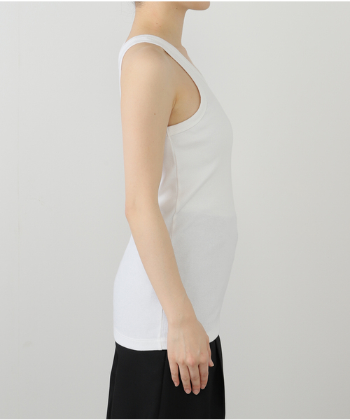 AP STUDIO（エーピーストゥディオ）の「リブタンク（タンクトップ・レディース・ブラック/ホワイト・FREE）」の17枚目の写真