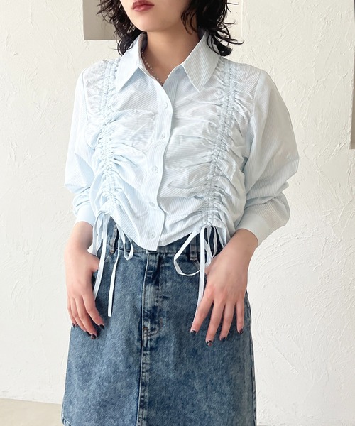 apres jour（アプレジュール）の「アソートドロストシャツ（シャツ/ブラウス・レディース・ライトイエロー/ブルー/オフホワイト/ブルー系その他/ピンク系その他・X-LARGE/フリー）」の17枚目の写真