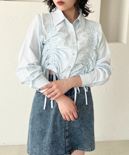 apres jour（アプレジュール）の「アソートドロストシャツ（シャツ/ブラウス・レディース・ライトイエロー/ブルー/オフホワイト/ブルー系その他/ピンク系その他・X-LARGE/フリー）」の18枚目の写真