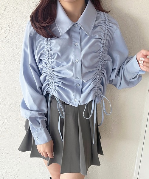 apres jour（アプレジュール）の「アソートドロストシャツ（シャツ/ブラウス・レディース・ライトイエロー/ブルー/オフホワイト/ブルー系その他/ピンク系その他・X-LARGE/フリー）」の6枚目の写真