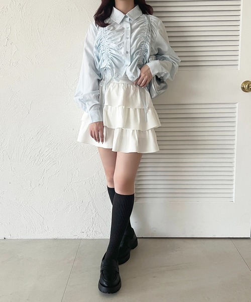 apres jour（アプレジュール）の「アソートドロストシャツ（シャツ/ブラウス・レディース・ライトイエロー/ブルー/オフホワイト/ブルー系その他/ピンク系その他・X-LARGE/フリー）」の12枚目の写真