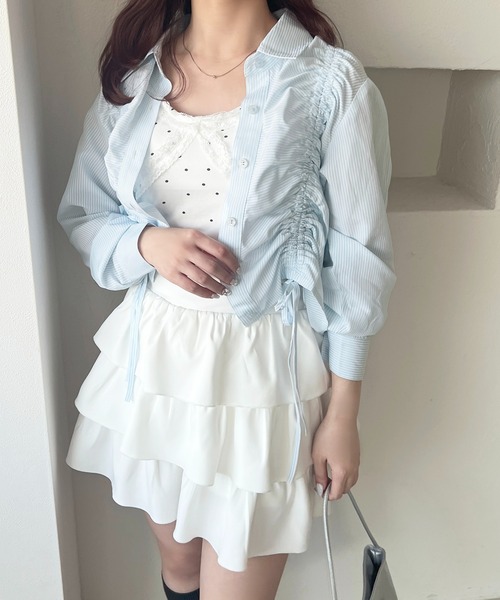 apres jour（アプレジュール）の「アソートドロストシャツ（シャツ/ブラウス・レディース・ライトイエロー/ブルー/オフホワイト/ブルー系その他/ピンク系その他・X-LARGE/フリー）」の15枚目の写真