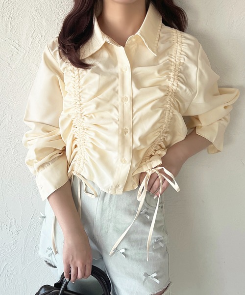 apres jour（アプレジュール）の「アソートドロストシャツ（シャツ/ブラウス・レディース・ライトイエロー/ブルー/オフホワイト/ブルー系その他/ピンク系その他・X-LARGE/フリー）」の21枚目の写真