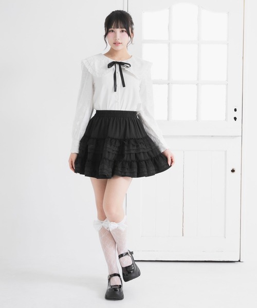 DearMyLoveRose(ディアマイラブローズ)の「選べる衿レース重ね上品ブラウス(シャツ/ブラウス・レディース・ホワイト/ピンク/ホワイト系その他/ブラック/ピンク系その他/ブラック系その他・SMALL/MEDIUM/LARGE/LL/3L)」の22枚目の写真