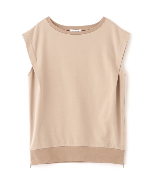 NATURAL BEAUTY BASIC(ナチュラルビューティーベーシック)の「◇サイドスリットスムーストップス(Tシャツ/カットソー・レディース・ベージュ/オフホワイト/チャコールグレー・FREE)」の5枚目の写真