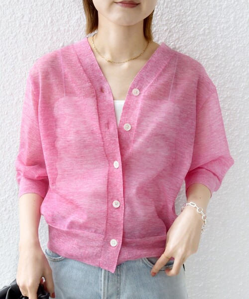 SHIPS for women / シップスウィメン 〈手洗い可能〉ラミー混 シアー カーディガン SHIPS｜<手洗い可能>ラミー混 シアー カーディガン | Rakuten