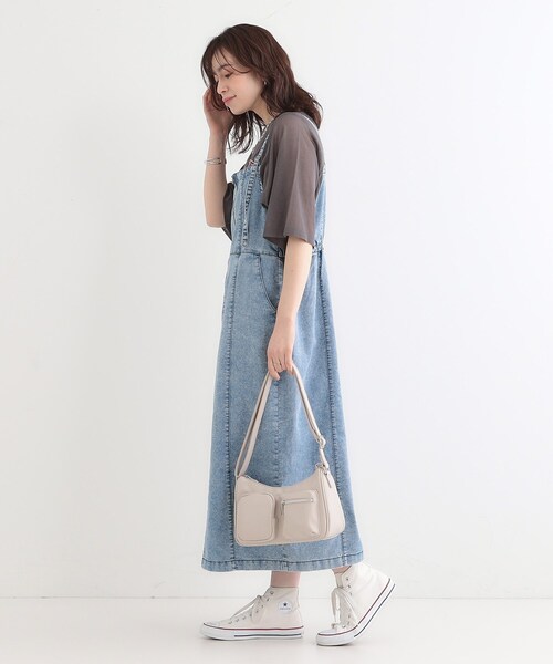 Cutie Blonde（キューティーブロンド）の「【S-LL/セットアップ可】ライトオンスデニム ZIPキャミワンピース（ワンピース・レディース・ライトブルー/ブルー・01/02/03/04）」の19枚目の写真