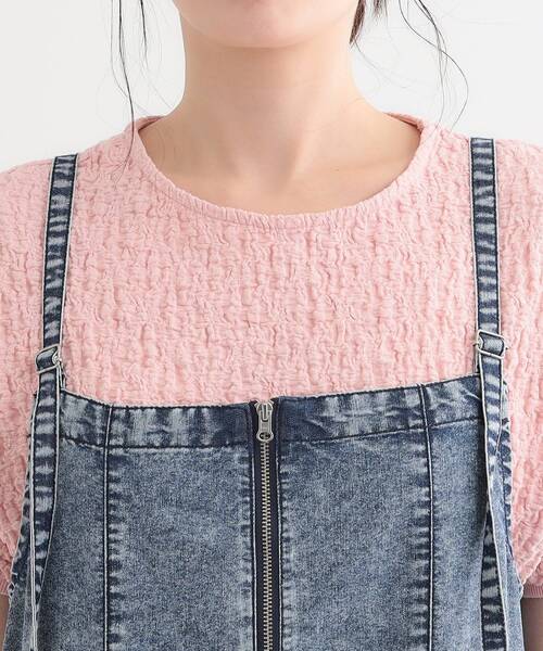 Cutie Blonde（キューティーブロンド）の「【S-LL/セットアップ可】ライトオンスデニム ZIPキャミワンピース（ワンピース・レディース・ライトブルー/ブルー・01/02/03/04）」の10枚目の写真