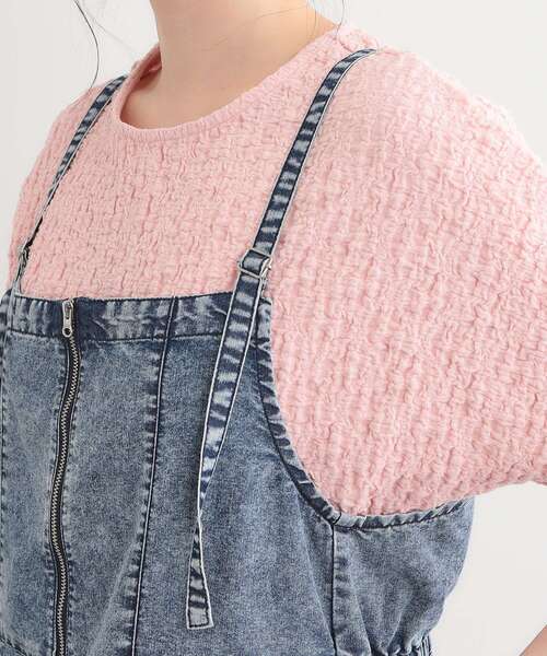 Cutie Blonde（キューティーブロンド）の「【S-LL/セットアップ可】ライトオンスデニム ZIPキャミワンピース（ワンピース・レディース・ライトブルー/ブルー・01/02/03/04）」の9枚目の写真