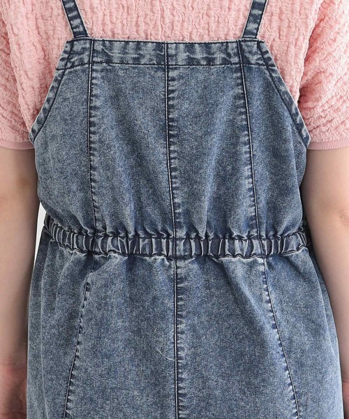 Cutie Blonde（キューティーブロンド）の「【S-LL/セットアップ可】ライトオンスデニム ZIPキャミワンピース（ワンピース・レディース・ライトブルー/ブルー・01/02/03/04）」の8枚目の写真