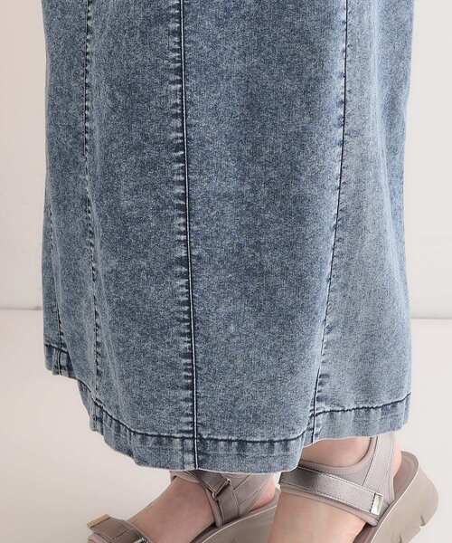 Cutie Blonde（キューティーブロンド）の「【S-LL/セットアップ可】ライトオンスデニム ZIPキャミワンピース（ワンピース・レディース・ライトブルー/ブルー・01/02/03/04）」の6枚目の写真
