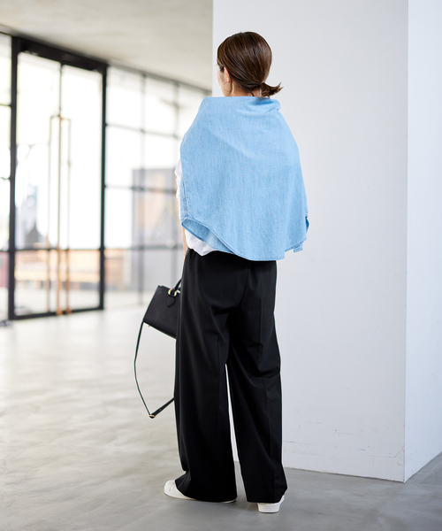 ≪WEB限定追加≫ウォッシャブルTWタックワイドパンツ（スラックス