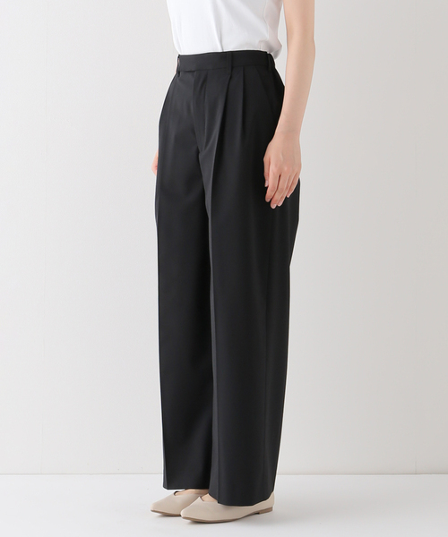 ≪WEB限定追加≫ウォッシャブルTWタックワイドパンツ