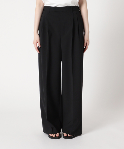 FRAMeWORK ウォッシャブルTWタックワイドパンツ 34 ≪WEB限定追加≫ウォッシャブルTWタックワイドパンツ