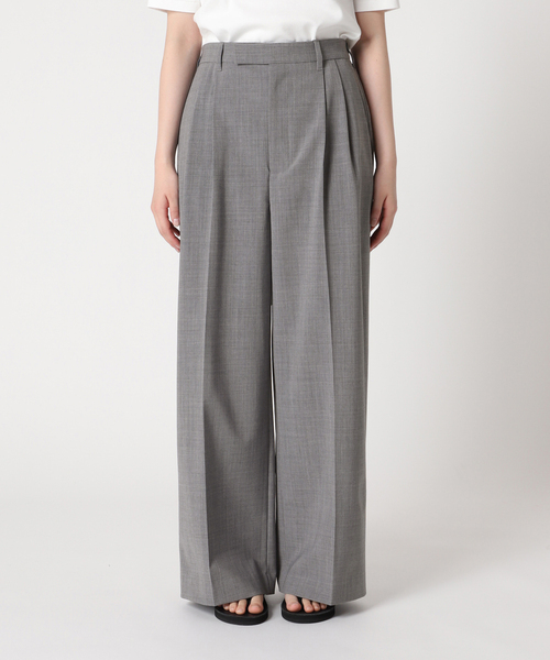 セール】≪WEB限定追加≫ウォッシャブルTWタックワイドパンツ