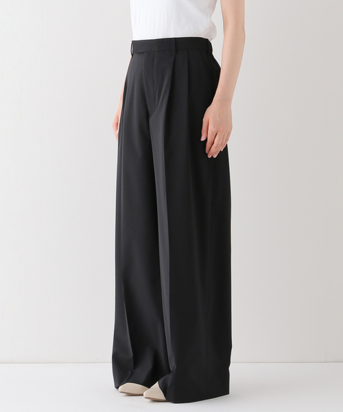 セール】≪WEB限定追加≫ウォッシャブルTWタックワイドパンツ