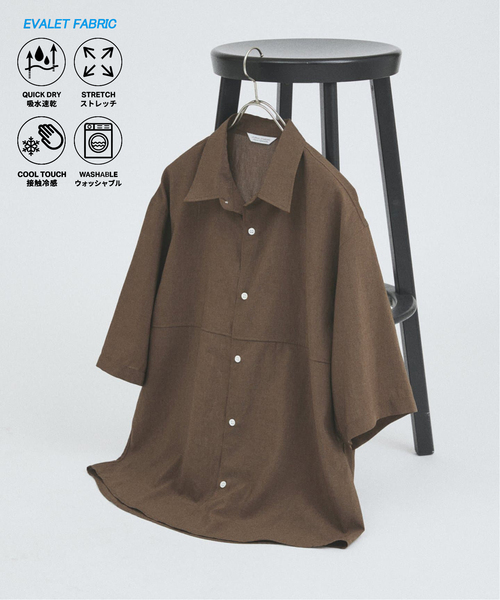 JOURNAL STANDARD(ジャーナルスタンダード)の「"吸水速乾 / 接触冷感" EVALET ST LIGHT 半袖 シャツ(シャツ/ブラウス・メンズ・ブラック系その他/グレー/ブラウン系その他/ライトグレー・SMALL/MEDIUM/LARGE)」の4枚目の写真