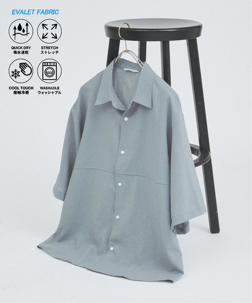 JOURNAL STANDARD(ジャーナルスタンダード)の「"吸水速乾 / 接触冷感" EVALET ST LIGHT 半袖 シャツ(シャツ/ブラウス・メンズ・ブラック系その他/グレー/ブラウン系その他/ライトグレー・SMALL/MEDIUM/LARGE)」の1枚目の写真