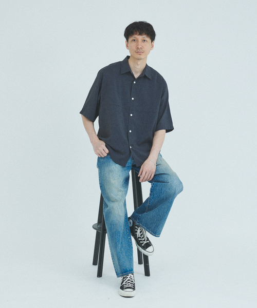 JOURNAL STANDARD(ジャーナルスタンダード)の「"吸水速乾 / 接触冷感" EVALET ST LIGHT 半袖 シャツ(シャツ/ブラウス・メンズ・ブラック系その他/グレー/ブラウン系その他/ライトグレー・SMALL/MEDIUM/LARGE)」の9枚目の写真