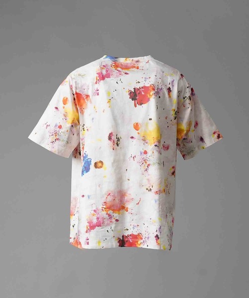 【未使用級】メゾンスペシャル フラワーモチーフＴシャツ　ホワイト MAISON SPECIAL（メゾンスペシャル）の「Flower Motif T-shirt
