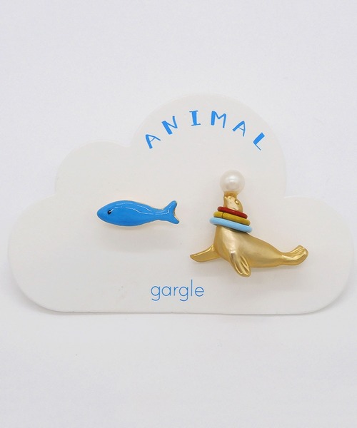 gargle(ガーグル)の「gargle ガーグル:アニマルシリーズ アシカ ピアス(ピアス(両耳用)・レディース・ゴールド・FREE)」の2枚目の写真