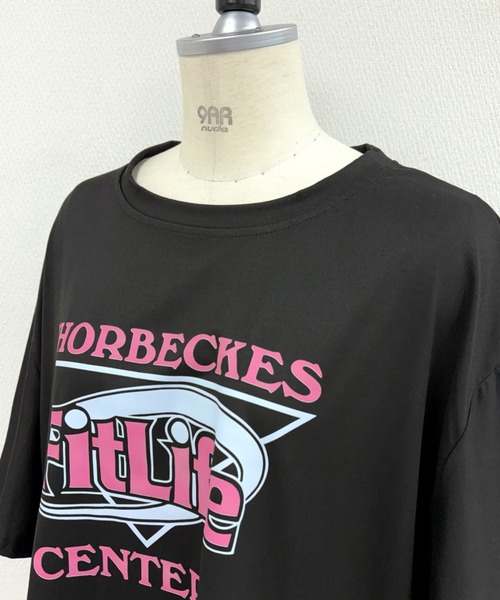 SHEENA(シーナ)の「Fit LifeロゴプリントルーズTシャツ(Tシャツ/カットソー・レディース・ブラック/レッド・M)」の20枚目の写真