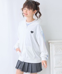 Amourire girl（アムリールガール）の「タイダイスリーブ 切替ジップアップパーカー（UV対策/紫外線対策）（パーカー）」