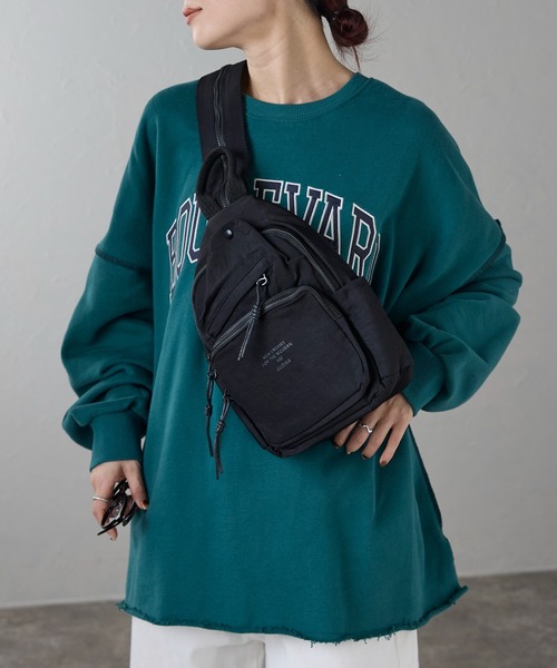 &MARKS(アンドマークス)の「N3【2WAY】ナイロンミニリュック(バックパック/リュック・レディース・ブラック/カーキ/ライトブルー/チャコールグレー/イエロー・FREE)」の11枚目の写真