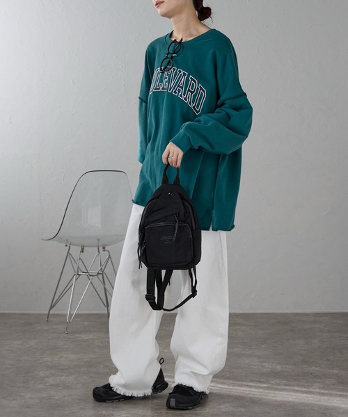 &MARKS(アンドマークス)の「N3【2WAY】ナイロンミニリュック(バックパック/リュック・レディース・ブラック/カーキ/ライトブルー/チャコールグレー/イエロー・FREE)」の17枚目の写真