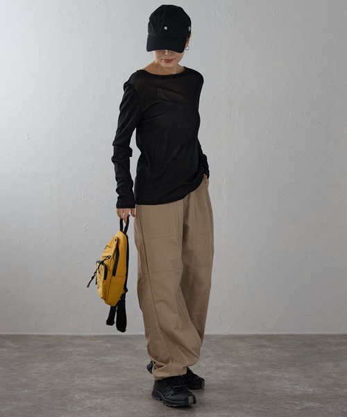 &MARKS(アンドマークス)の「N3【2WAY】ナイロンミニリュック(バックパック/リュック・レディース・ブラック/カーキ/ライトブルー/チャコールグレー/イエロー・FREE)」の10枚目の写真